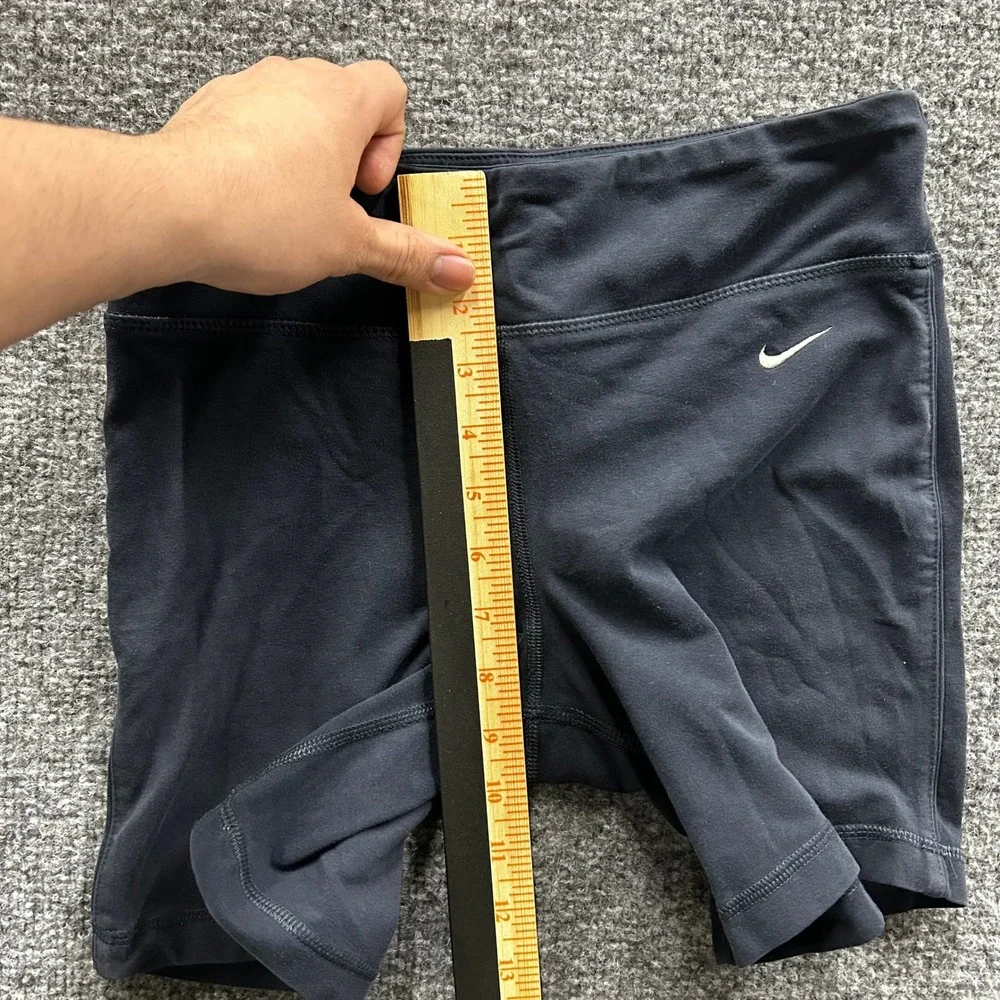 Nike Athletic Shorts Womens Size S Black Dri-Fit Cotton Blend Stretch Gym Yoga